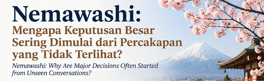 Nemawashi: Mengapa Keputusan Besar Sering Dimulai dari Percakapan yang Tidak Terlihat? Nemawashi: Why Are Major Decisions Often Started Through Unseen Conversations?
